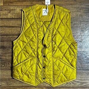 Fossil Yellow Quilted Vest